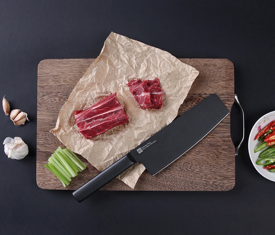 Набор ножей Huo Hou Black non-stick heat knife 2 psc. set еда