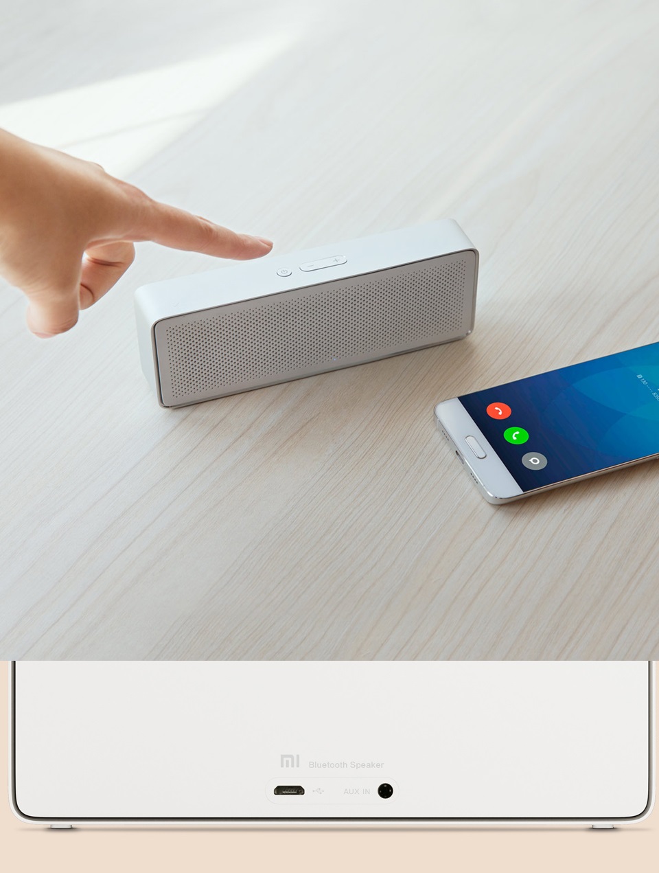 Bluetooth колонка Xiaomi Square Box Speaker 2 синхронизация со смартфоном