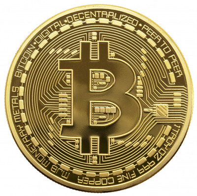 Монета Bitcoin Gold сувенирная