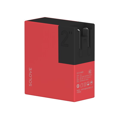 Внешний аккумулятор Xiaomi Solove W2 Travel Charger 5000 mAh Red
