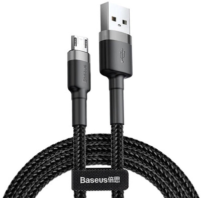 Кабель Baseus CAMKLF-BG1 USB-micro USB 1м Черный