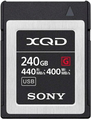 Карта памяти Sony 240Gb XQD G Series 400/440 MB/s (QD-G240F)