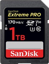 Карта памяти SanDisk Extreme Pro SDXC Class 10 V30 UHS-I U3 R170/W90MB/s 1TB SDSDXXY-1T00-GN4IN