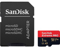 Карта памяти SanDisk Extreme Pro microSDXC Class 10 UHS Class 3 V30 A2 170/90MB/s 1TB + SD adapter SDSQXCZ-1T00-GN6MA