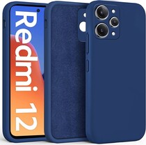 Накладка Soft-touch для Xiaomi Redmi 12 синяя
