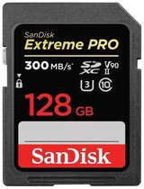Карта памяти SanDisk Extreme Pro SDXC Class 10 R300/W260MB/s 128GB UHS-II V90 U3 SDSDXDK-128G-GN4IN