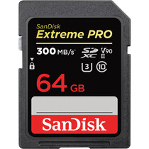 Карта памяти SanDisk Extreme Pro SDXC Class 10 R300/W260MB/s 64GB UHS-II V90 U3 SDSDXDK-064G-GN4IN