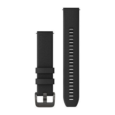 Ремешок Garmin Quick Release 20 mm Silicone Black Gunmetal 010-13114-00