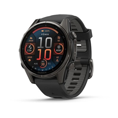 Часы Garmin Fenix 8 43mm Amoled Sapphire Titanium Carbon Gray 010-02903-21