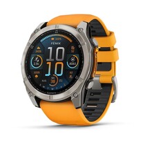 Часы Garmin Fenix 8 51mm Amoled Sapphire Titanium Spark Orange 010-02905-11