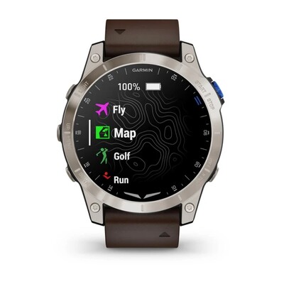 Часы Garmin D2 Mach 1 Titanium Aviator Leather Brown 010-02582-55 фото 9