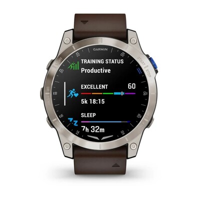 Часы Garmin D2 Mach 1 Titanium Aviator Leather Brown 010-02582-55 фото 10