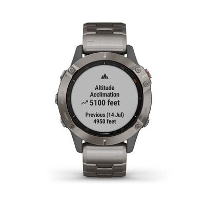 Часы Garmin Fenix 6 Pro Sapphire Titanium Grey 010-02158-23 фото 12