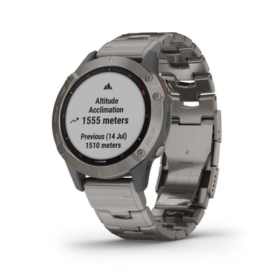 Часы Garmin Fenix 6 Pro Sapphire Titanium Grey 010-02158-23 фото 4