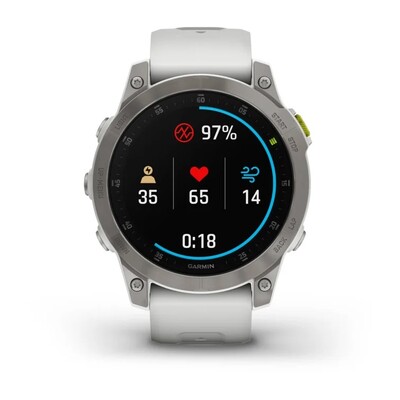 Уцененные часы Garmin Epix Gen 2 Sapphire Titanium White 010-02582-21 царапины на корпусе фото 4