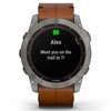 Часы Garmin Fenix 7X Sapphire Solar Leather Black Brown 010-02541-19 фото 7