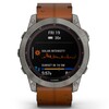 Часы Garmin Fenix 7X Sapphire Solar Leather Black Brown 010-02541-19 фото 9