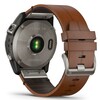 Часы Garmin Fenix 7X Sapphire Solar Leather Black Brown 010-02541-19 фото 14