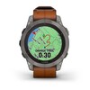 Часы Garmin Fenix 7 Pro Sapphire Solar Titanium Grey Brown 010-02777-30 фото 8